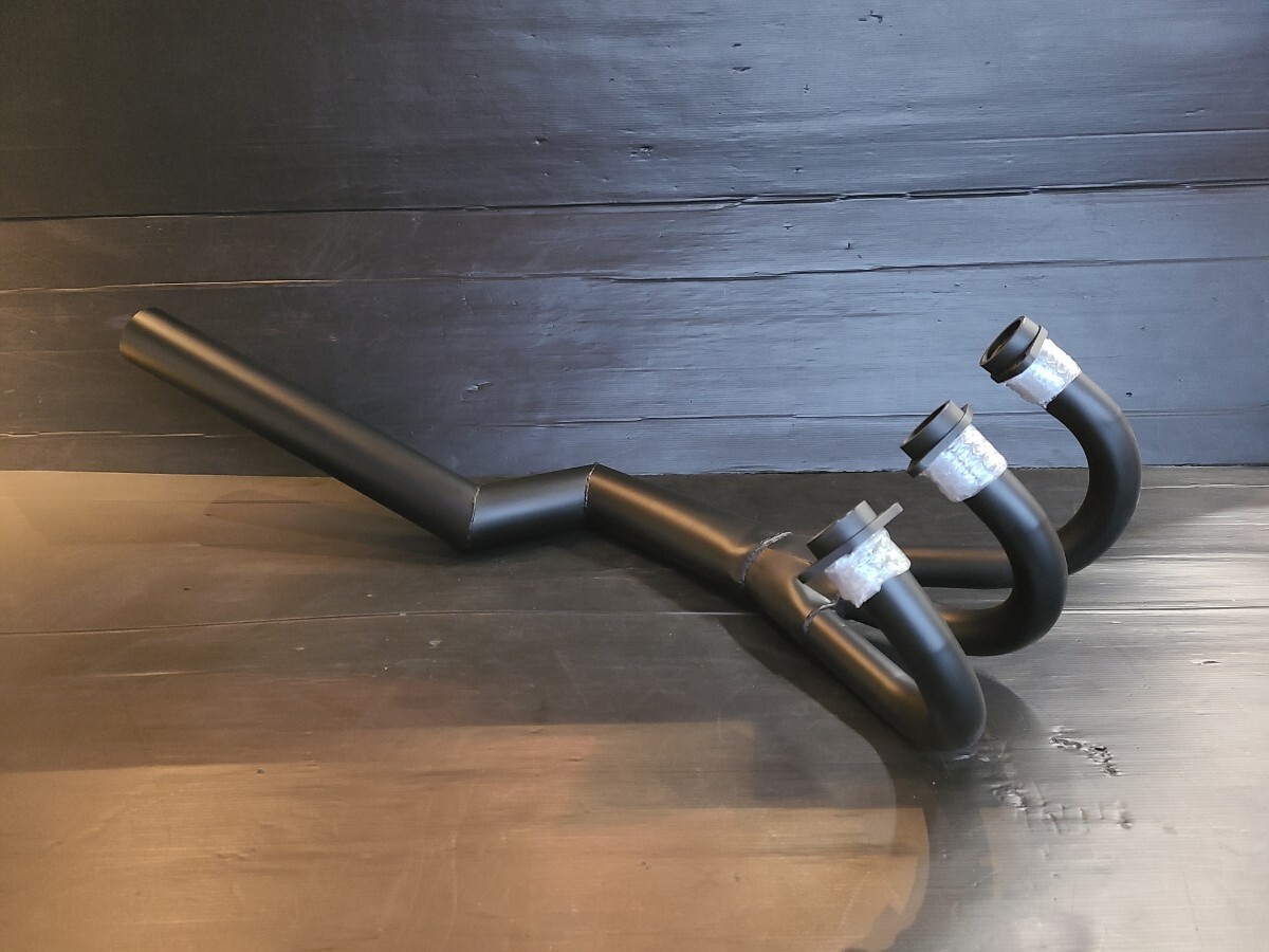 GT380 ショート管 ブラック マフラー ステー付属 チャンバー サンパチ 拍卖