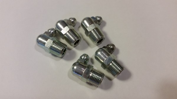 グリスニップル 1/8JIS C型 5個セット ユンボ 重機 トラック タイヤショベル ダンプ コマツ 日立 キャタピラー コベルコ 建機拍卖