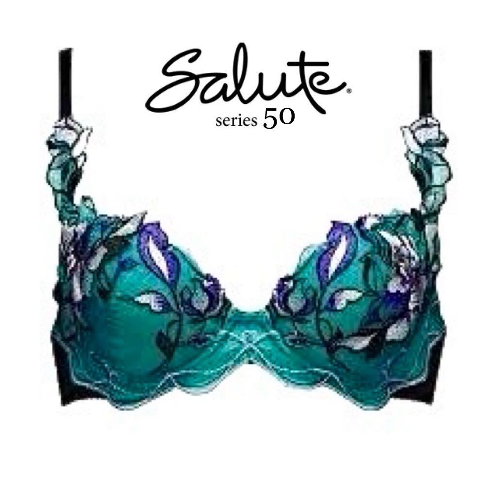 ★希少!ワコールサルート50G【眠れる森の美女】p-upブラB75 新品 BL拍卖