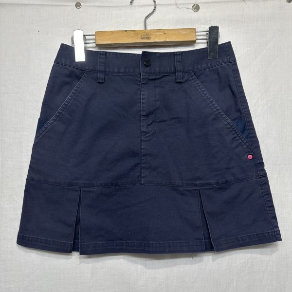 adidas アディダス テーラーメイド GOLF ゴルフ ウェア ストレッチ スコート レディース S プリーツ スカート 紺 ネイビー b19136拍卖