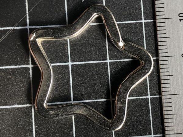 ニッケル製★スター★2重マルカン★二重丸カン★星形拍卖