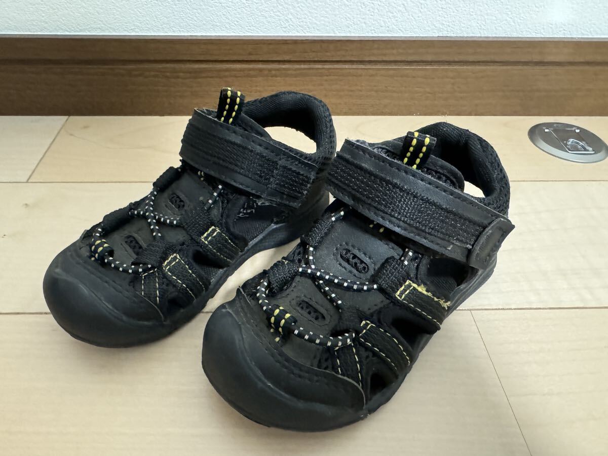 moonstar キッズ サンダル 15cm 黒 ムーンスター拍卖