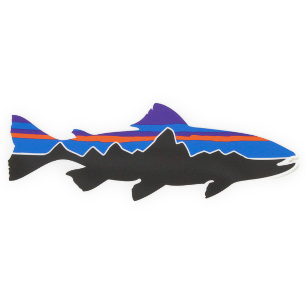 パタゴニア ステッカー フィッツロイ トラウト 小 PATAGONIA FITZROY TROUT 釣 魚 鱒 フライ フィッシング ギア デコ シール デカール 新品拍卖