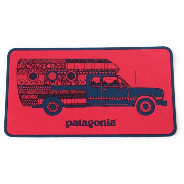 パタゴニア ウォーン ウェア トラック デリア キャンペーン ステッカー 赤 PATAGONIA Worn Wear STICKER 非売品 車 シール デカール デコ拍卖