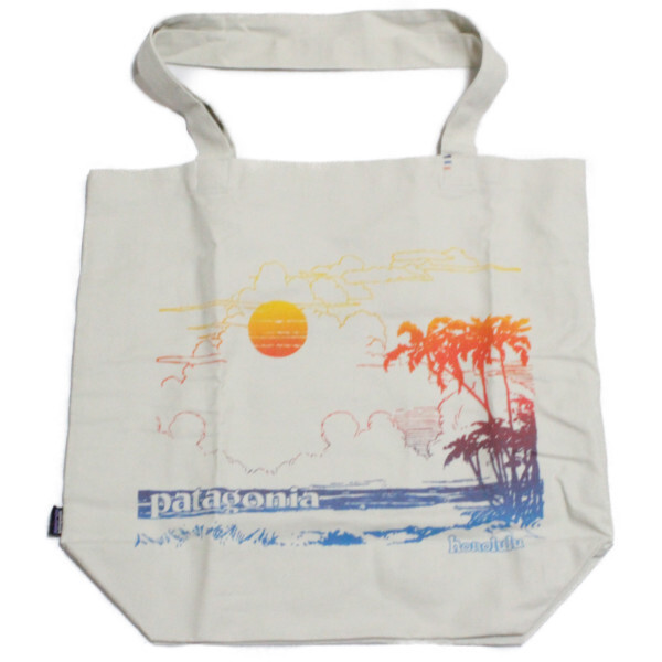 パタゴニア オーガニックコットン キャンバス バッグ ホノルル 2017 PATAGONIA BAG HONOLULU HAWAII ハワイ 限定 海外 エコ トート 未使用拍卖