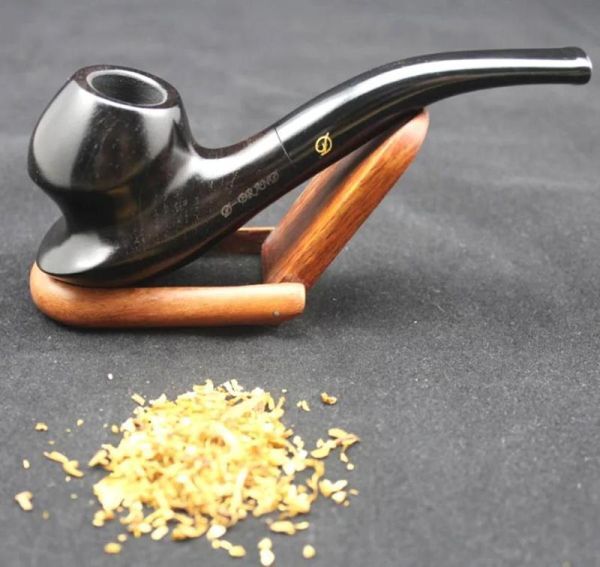 CA019:木製スモークパイプ 16ツールセット 手作り エボニー材 スモークパイプ ポーチホルダー 9mmパイプフィルター10個360h拍卖