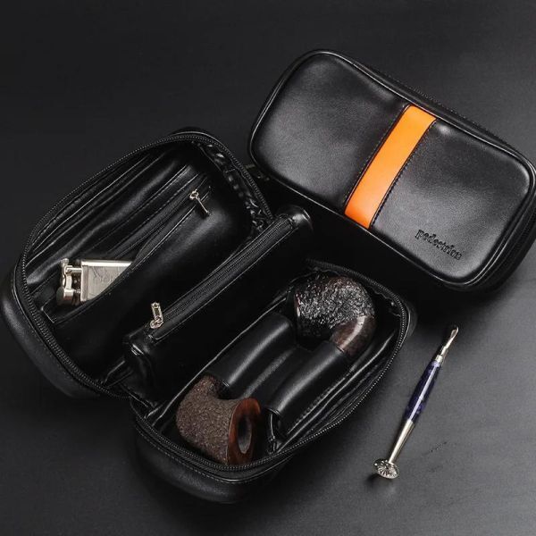 CA011:タバコ用 ポータブル人工皮革バッグ タバコやタバコを収納する タバコの喫煙 アクセサリー拍卖