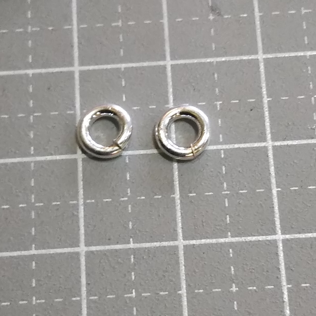 シルバー925 丸カン 2個  外径6.0mm拍卖