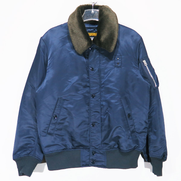 NEIGHBORHOOD ネイバーフッド 18AW D-15A/N-JKT 182SZNH-JKM04 フライト ジャケット アウター ネイビー サイズS Apz拍卖