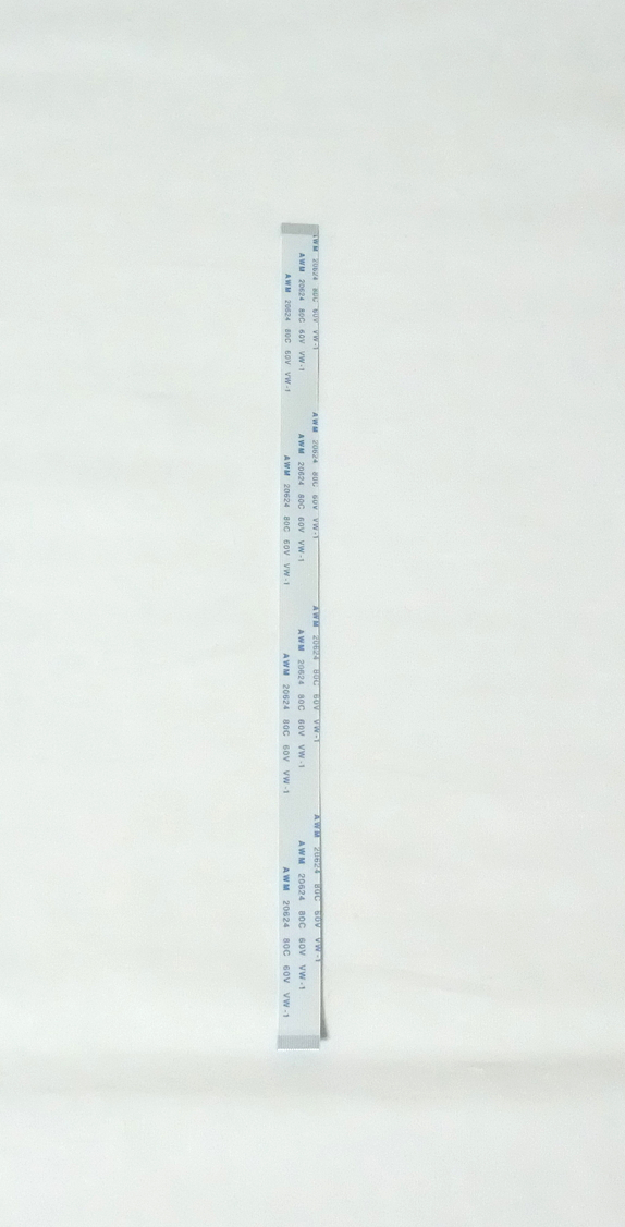 フレキシブルフラットケーブル0.5mmピッチ18ピン長さ20cm接続面同じ2本セット(FFC、新品)拍卖