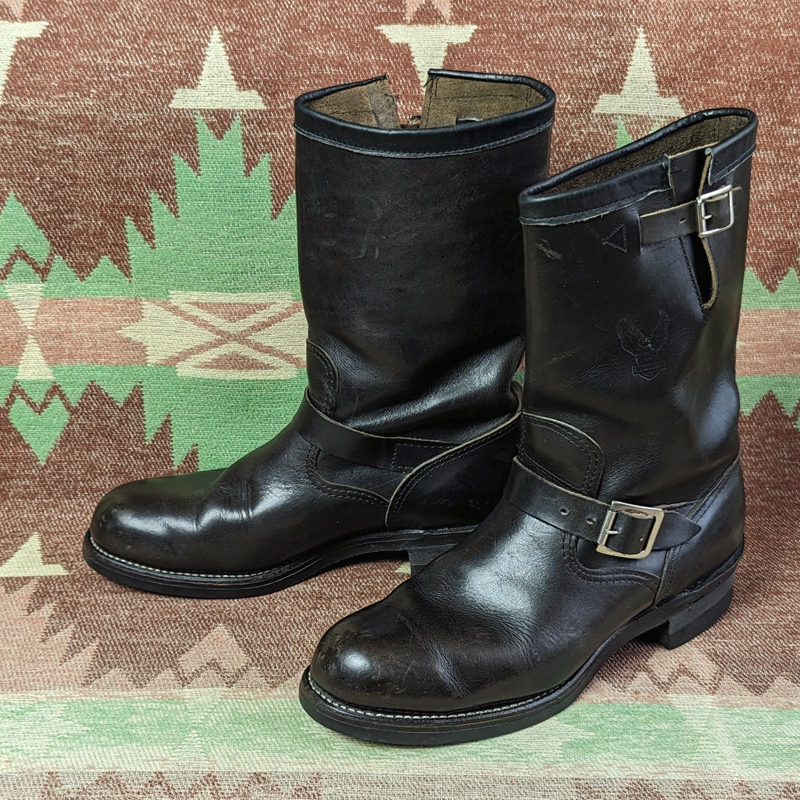 チペワ 【ハーレーダビッドソン】 70s Engineer Boots 70年代 エンジニア ブーツ 茶芯 ワーク バイカー HARLEY DAVIDSON ビンテージ 60s80s拍卖