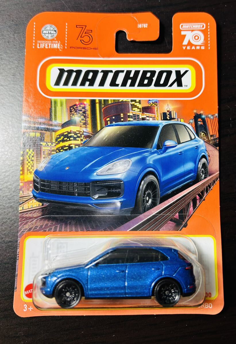マッチボックス ポルシェ カイエン ターボ ブルー MATCHBOX PORSCHE CAYENNE TURBO拍卖