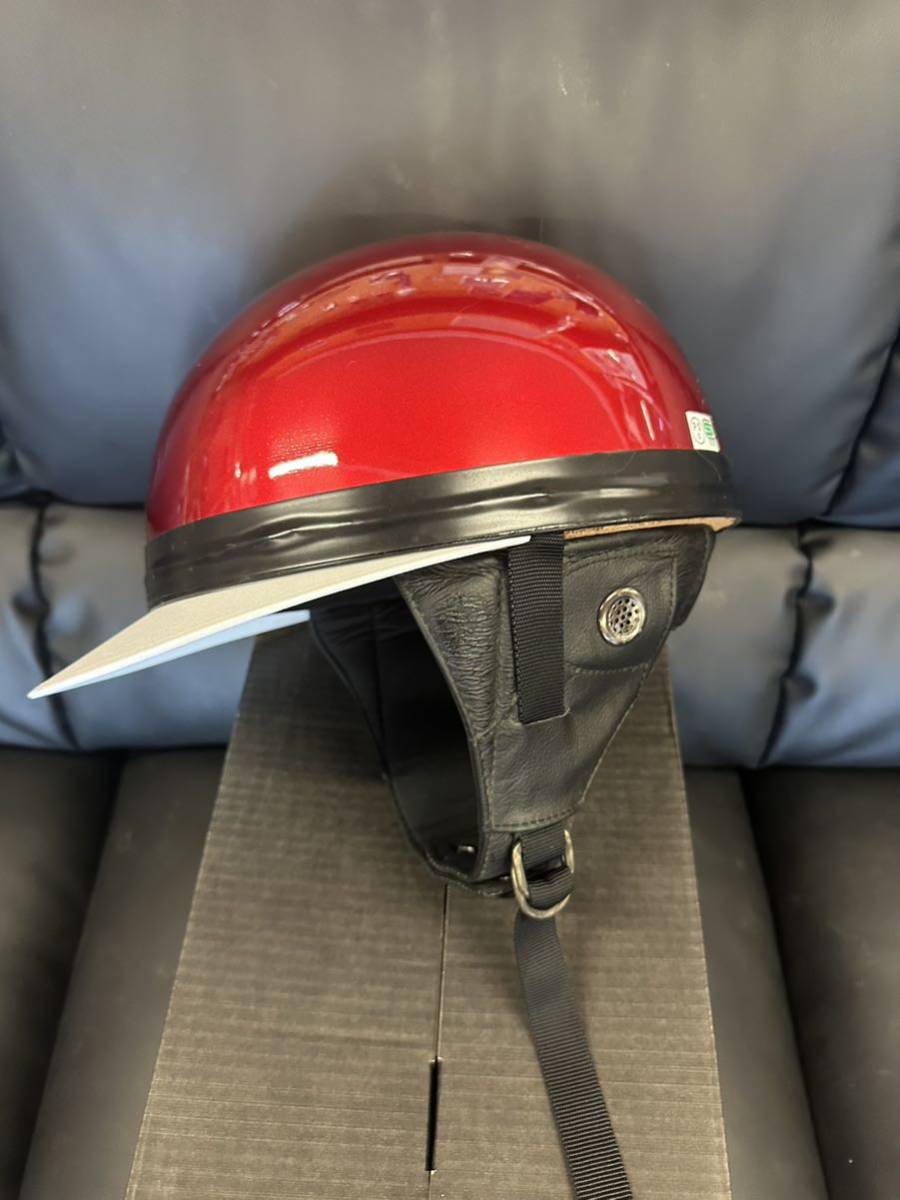 立花 三つボタンコルクヘルメット Lサイズ 本物 新品 未使用 族車 旧車 cbx400f拍卖