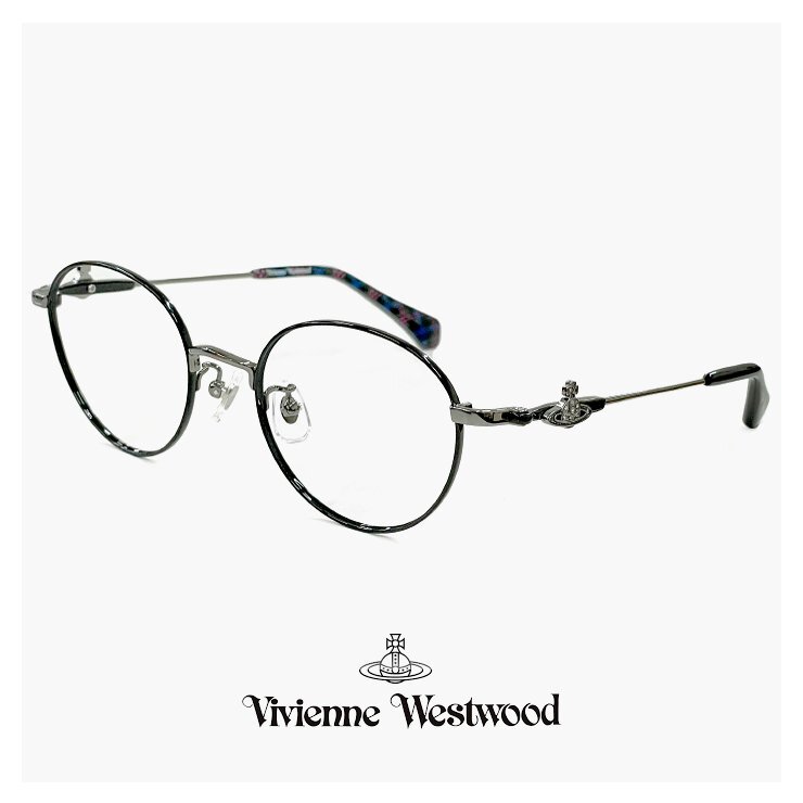 新品 ヴィヴィアン ウエストウッド レディース メガネ 40-0009 c03 48mm Vivienne Westwood 眼鏡 女性 ボストン 型 丸メガネ メタル オーブ拍卖