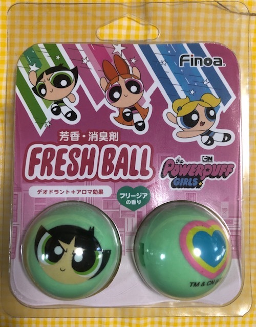 【即決】新品・未使用FINOA FRESHBALL パワパフガールズ バターカップ フレッシュボール 消臭球 シューズバッグ臭い消ブロッサムバブルス①拍卖