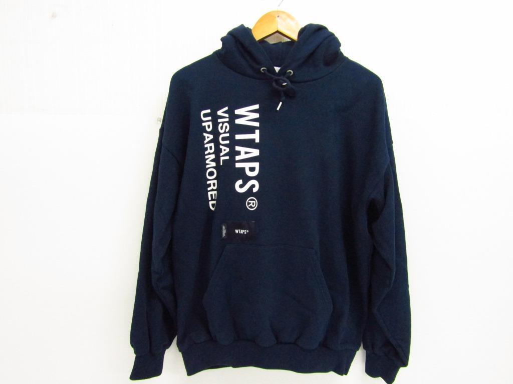 WTAPS ダブルタップス 22AW VISUAL UPARMORED HOODY プルオーバー パーカー フーディー サイズ:2 ネイビー ◆FG7079拍卖