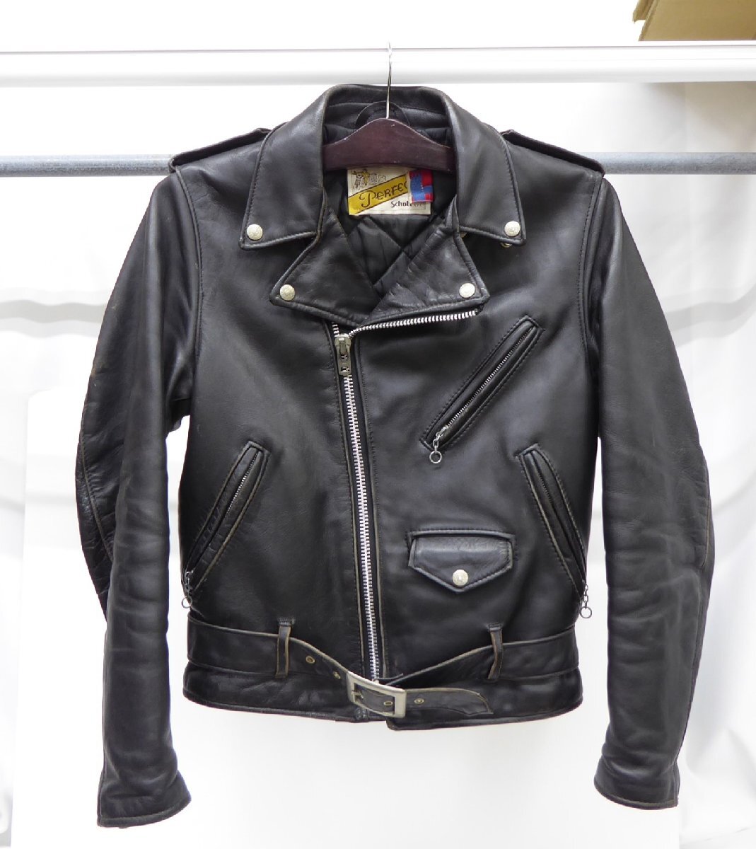 Schott ライダースジャケット 表記:34 メンズ △WF2395拍卖