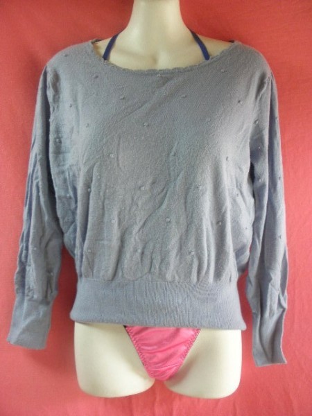 USED earth セーター サイズM ブルー拍卖