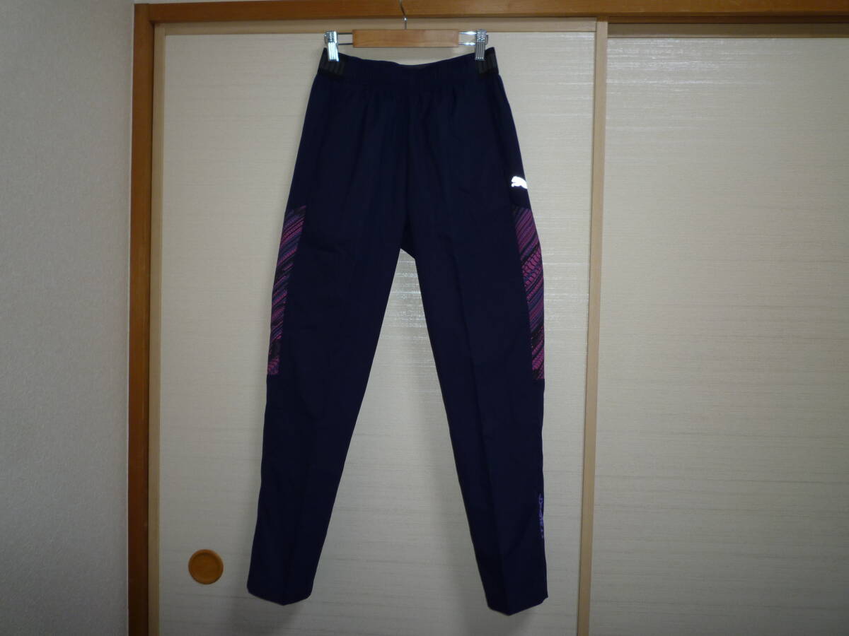 プーマ クロスジャージパンツ 紺 Sサイズ拍卖