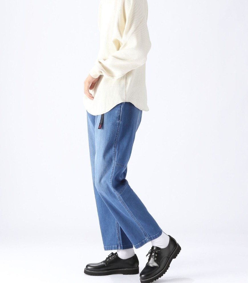 新品 定価14300 GRAMICCI テーパード デニム ロングパンツ L ウォッシュ インディゴ グラミチ 国内正規品 メンズ 拍卖