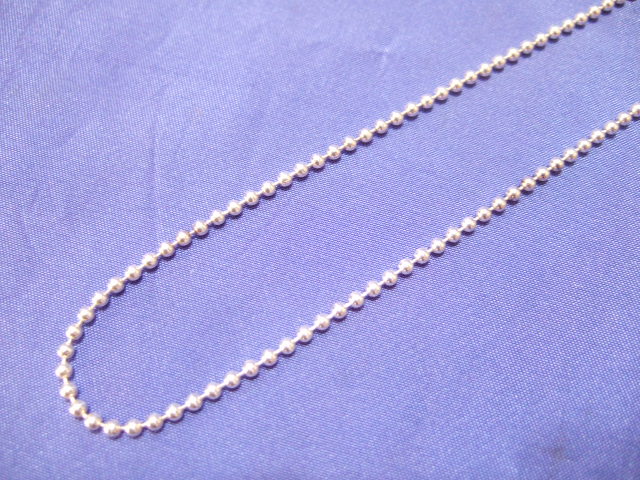 横浜最新 シルバーSILVER925♪魅惑の銀 ボールチェーン46センチ 巾2ミリ メンズレディース 送料無料ξgchξξ 1拍卖