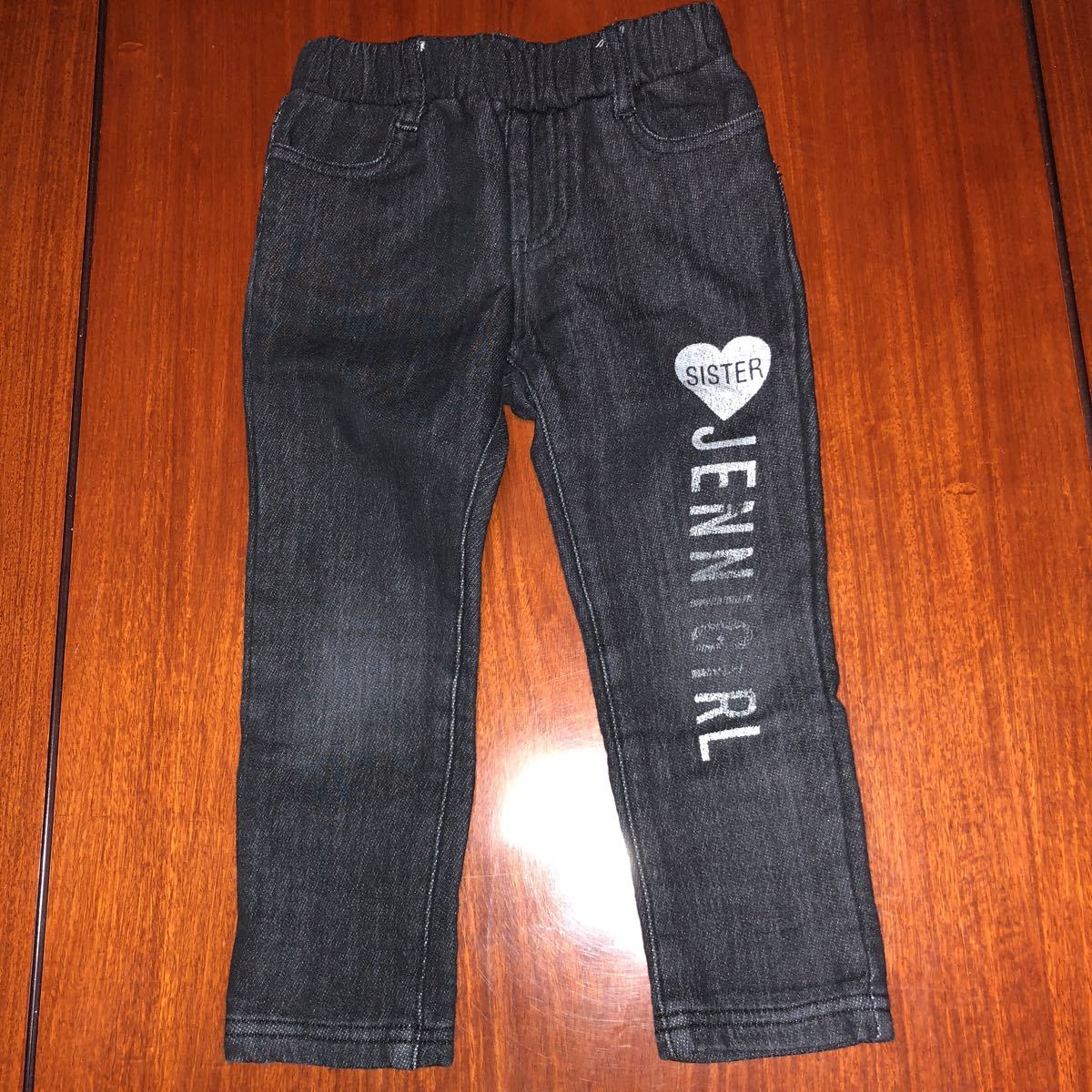 シスタージェニー 【SISTER JENNI】 ズボン ブラックデニムパンツ スキニーパンツ ボトムス サイズ100㎝ 中古拍卖