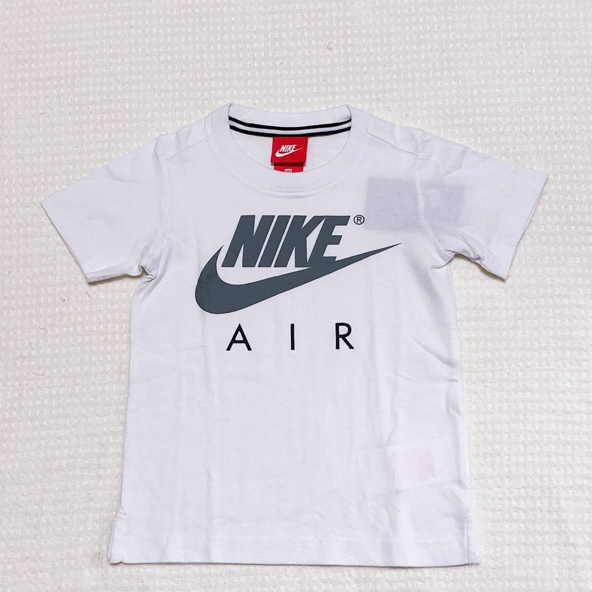 NIKE AIR Tシャツ キッズ 白 ホワイト 120 M 6 ナイキ エア 半そで ビッグスウッシュ拍卖