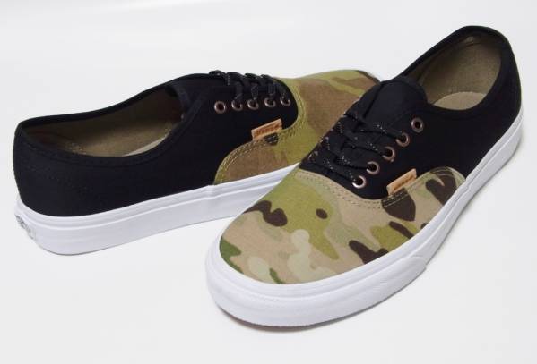 VANS バンズ オーセンティック 迷彩 マルチカモ 黒 23cm拍卖