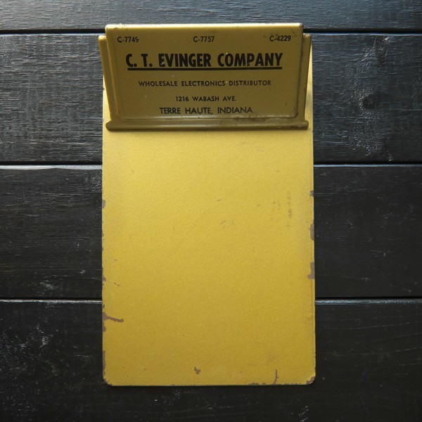 ★60's★C.T.EVINGER★クリップボード★USA★ビンテージ★ゴールド拍卖