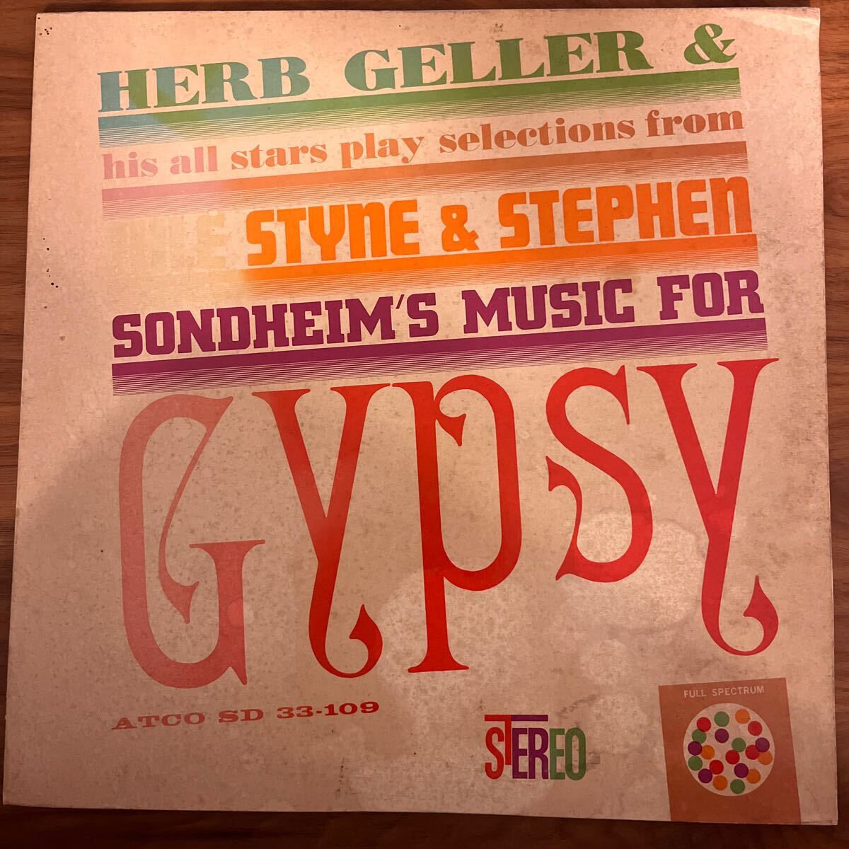 レコード LP HERB GELLER & HIS ALL STARS / GYPSY ハーブ ゲラー ジプシー P-7538A拍卖