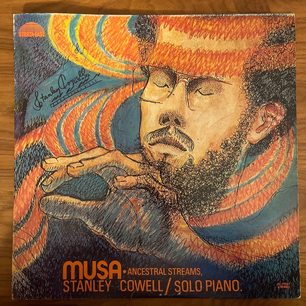 サイン付 Stanley Cowell Musa Solo Piano MUSA ANCESTRAL STREAMS LP JC-7501拍卖