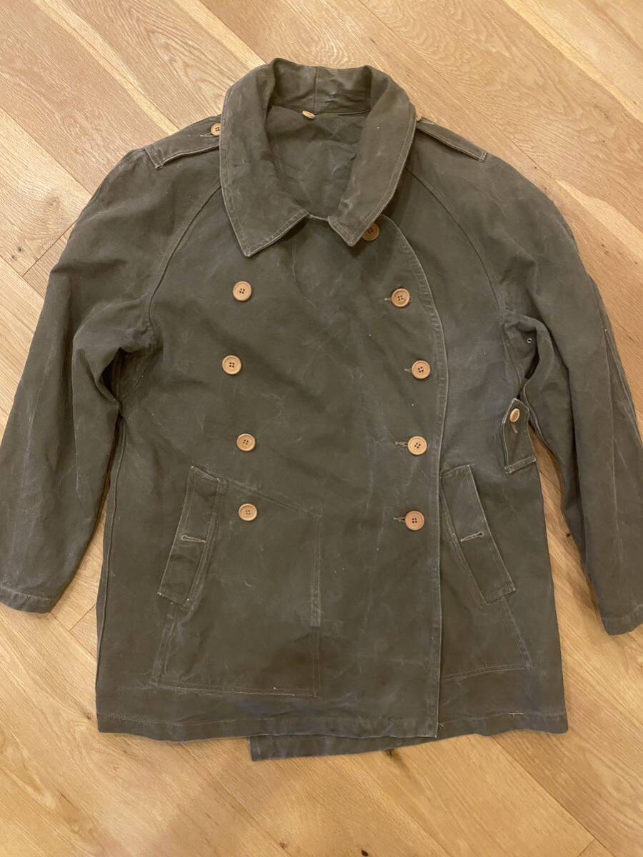 1940〜50sヴィンテージ フレンチアーミー モーターサイクルジャケット M38 ミリタリージャケット拍卖