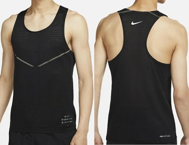 最後 M ナイキ DRI-FIT ADV ラン ディビジョン タンクトップ @10450円 検 ランニング シングレット エアロスイフト同等 ブラック/黒拍卖