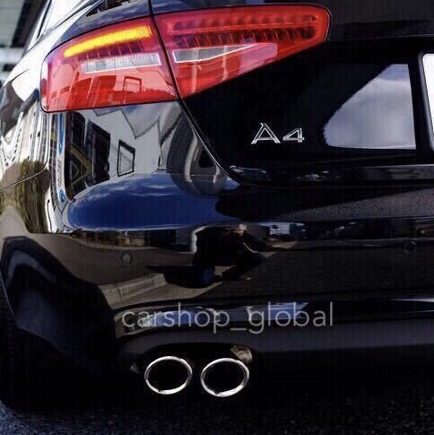 アウディ A3/A4対応 マフラーカッター ステンレス 直径約76mm カラー全3色有 シルバー/ブラック/チタン 1.4/2.0/1.8/3.0/3.2/2.4モデル等拍卖