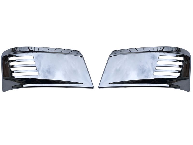 三菱ふそう ブルーテック キャンター メッキ アイライン フロント ウインカーカバー 2t ワイド 左右 H22年11月~ R2年10月 JP-CAN-FOGKB拍卖