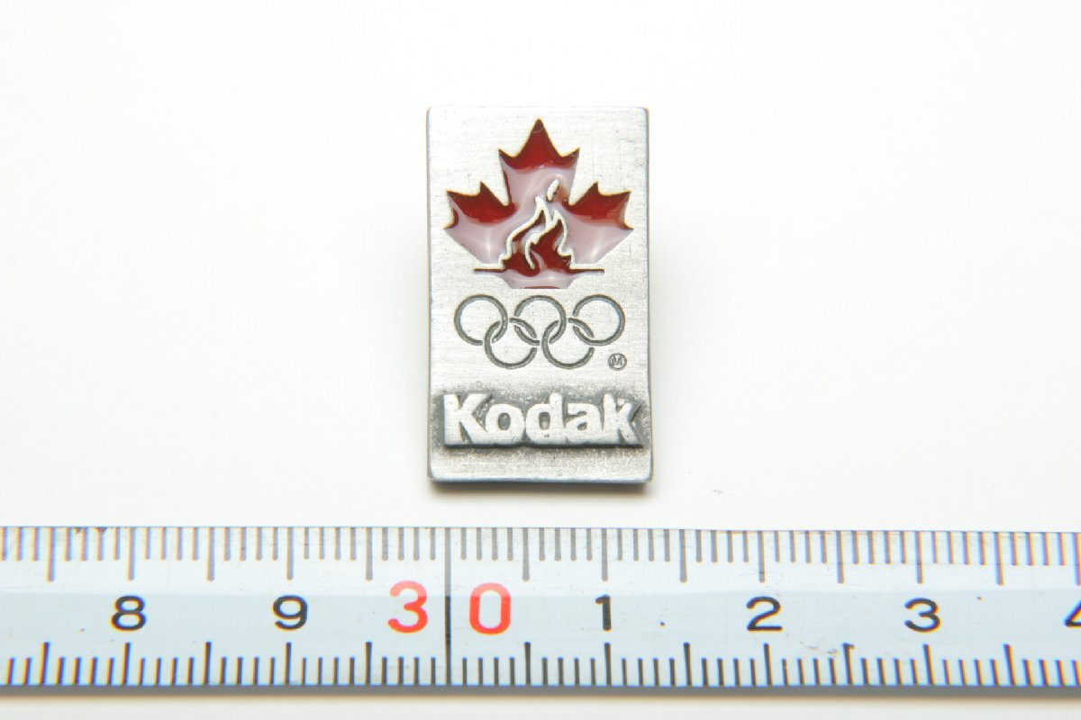 ※【美品】 非売品 30年ほど前、アメリカで購入品 ヴィンテージ Kodak コダック ピンバッジ PINS バルセロナオリンピック 1992年 五輪 カナ拍卖