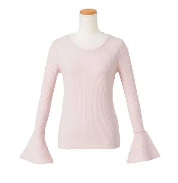 新品 Newlyme 夢展望 リブ クルーネック ベルスリーブ カットソー L 春 トップス Tシャツ 拍卖