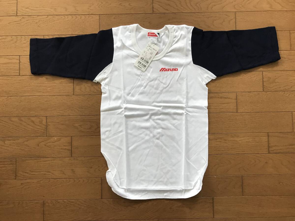 当時物 未使用 デッドストック Mizuno ミズノ 野球アンダーシャツ 半袖 ジュニア 品番:52CJ-2214 サイズ:150  HF1987拍卖