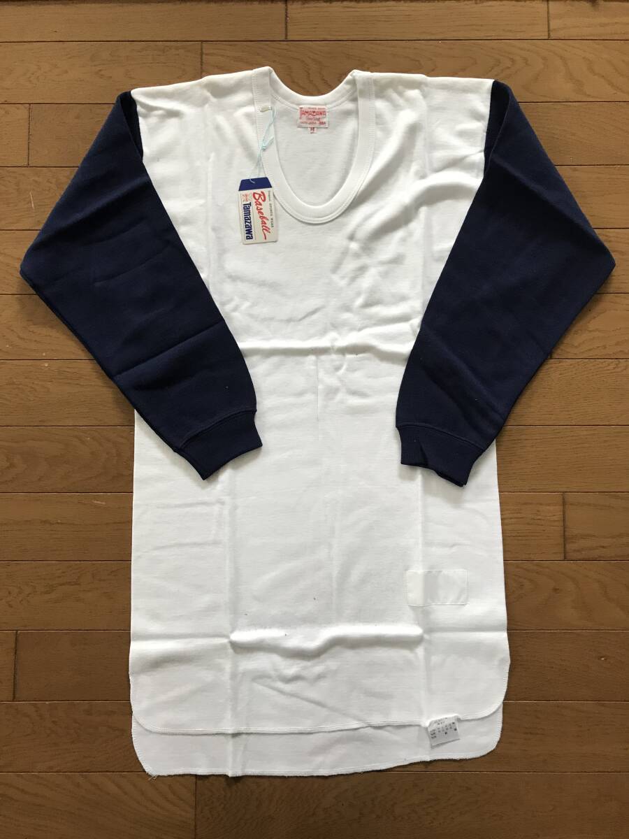 当時物 未使用 デッドストック タマザワ TAMAZAWA 野球アンダーシャツ 七分袖 サイズ:M  HF1963拍卖
