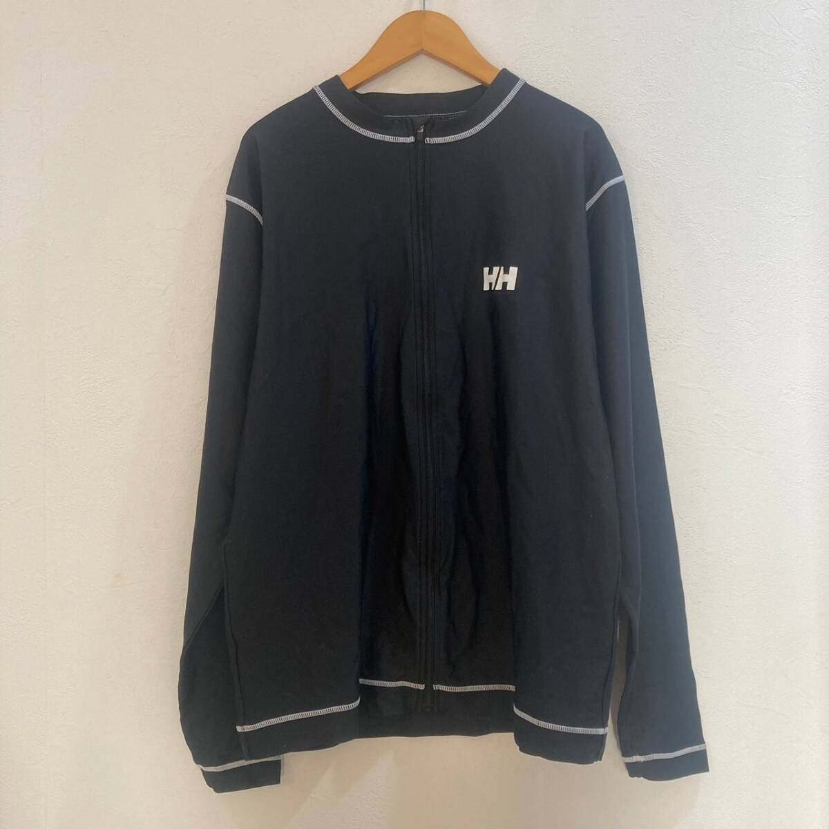 HELLY HANSEN/ヘリーハンセン 長袖 ジップアップナイロンジャケット ブラック 黒 メンズ L拍卖