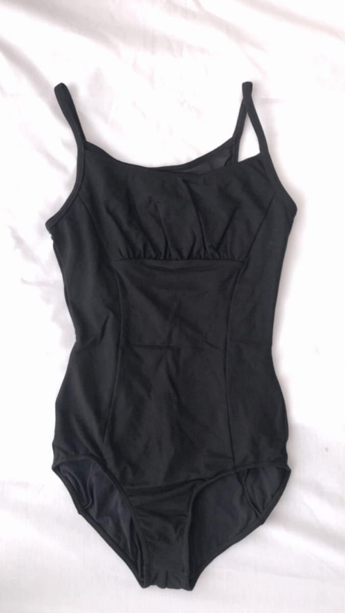 新品 チャコット THE BALLET ザ バレエ ★気になる汗ジミが目立ちにくい加工 バスト切替デザインレオタード S 黒 バレエ the ballet拍卖