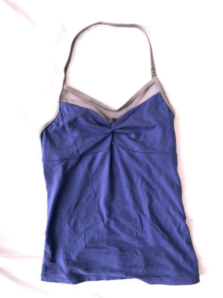 ラス1 数量限定sale 定価9,180円 新品 チャコット THE BALLET ザ バレエ★気になる汗ジミが目立ちにくい デザイントップス M 青 ヨガダンス拍卖