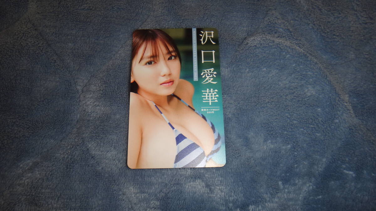 沢口愛華 図書カード(非売品) ヤングマガジン ヤングチャンピオン ヤングガンガン ボム ブブカ プレイボーイ フラッシュ フライデー拍卖