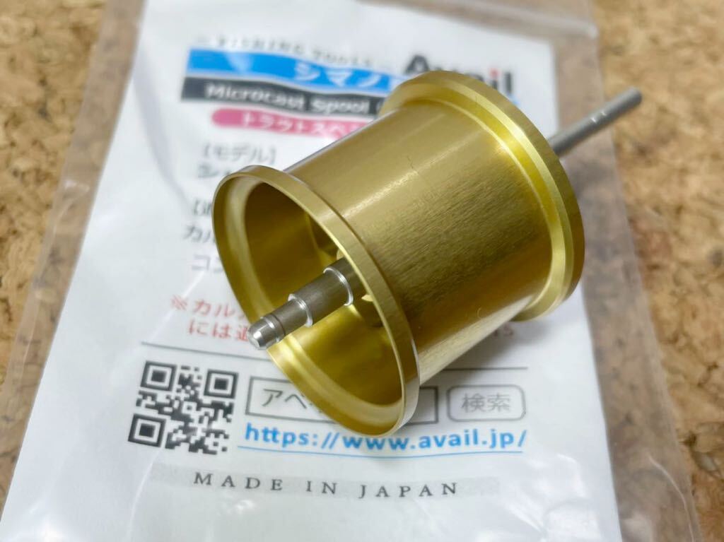 ★即決!稀少 01 カルカッタ コンクエスト 50 51 用 マイクロキャスト スプール CNQ5020TR 溝深 2.0mm トラウトSP ゴールド 未使用品!★拍卖