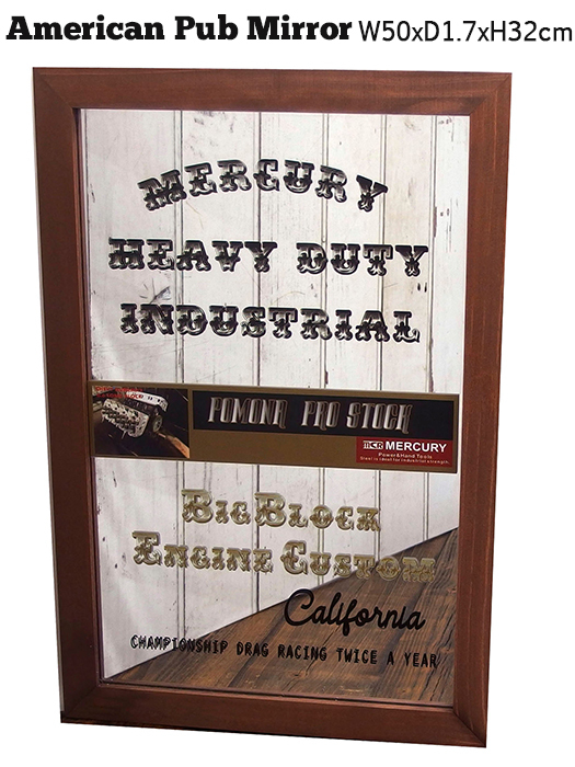 MERCURY パブミラー BigBlock (870) マーキュリー 壁掛け 壁面 カリフォルニアスタイル ガレージ 西海岸風 インテリア アメリカン雑貨拍卖