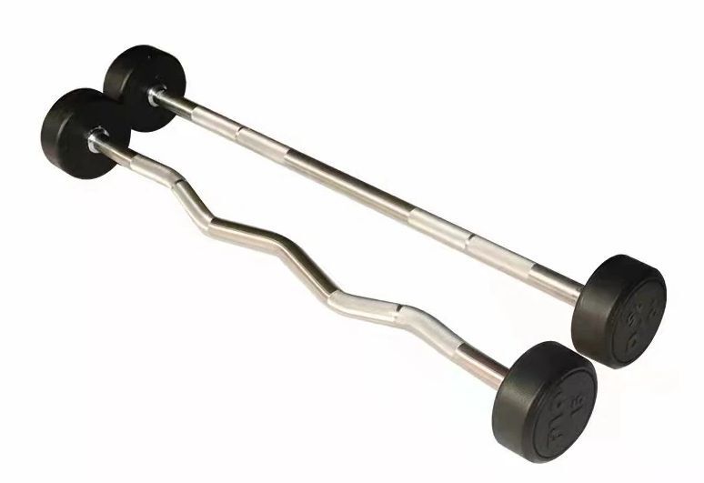 ★送料無料★新品★15kg フィックスドバーベル ストレート アームカール アップライトロウ等に★10~50kgまで有り★2拍卖