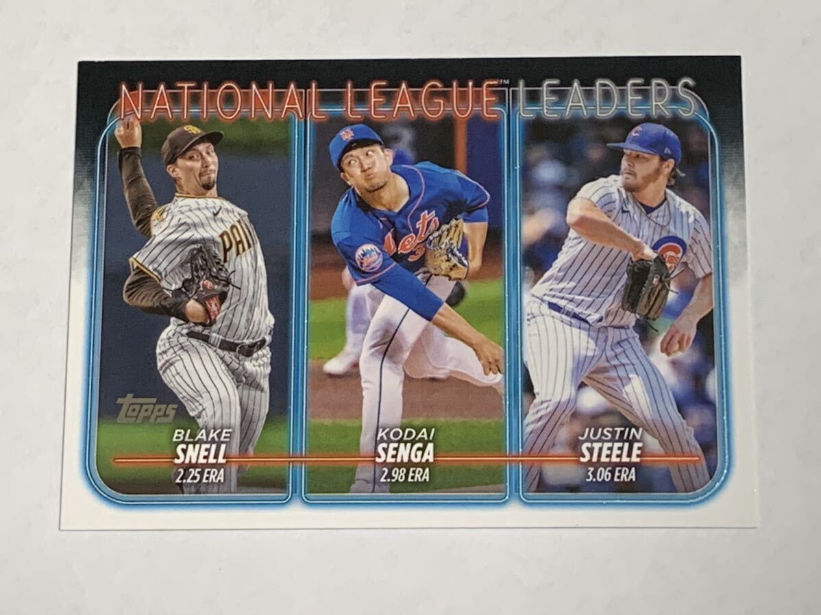千賀滉大 スネル スティール KODAI SENGA BLAKE SNELL JUSTIN STEELE 2024 TOPPS SERIES 1 #212 METS DODGERS CUBS ドジャース カブス拍卖