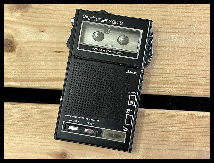送無 G① 通電ジャンク 現状渡し 名機 OLYMPUS オリンパス Perlcorder S801B MICROASSETTE RECORDER マイクロ カセット レコーダー レトロ拍卖