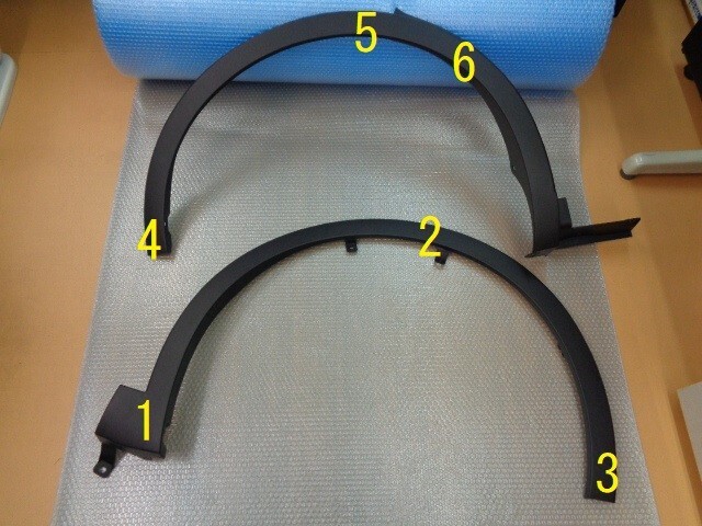 クラウンクロスオーバー TZSH35 右側フロント&リヤオーバーフェンダー No.723146【品番F:75601-30130/R:75605-3021】拍卖