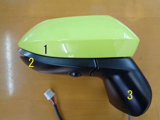 トヨタ/シエンタ NHP170G 右サイドミラー ターンランプ&カメラ付 12ピン No.861286【品番 87910-52J00】拍卖